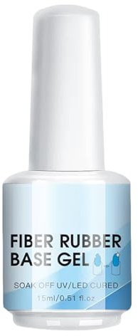 Builder Nail Gel - Nail Repair Extend Fiber Gel Base Coat - 15ml Quick Dry Women Manicure Accessories for Salon Travel Outdoor Indoor Home