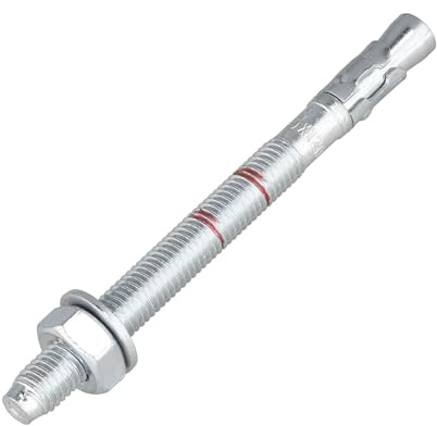 SCREW REBEL Bolzenanker M10x120mm – 50 Stück - Schwerlastanker für ungerissenen Beton – ETA-Zulassung Option 7 - SW17 - Keilanker Ankerbolzen Schwerlastdübel Industriequalität verzinkt
