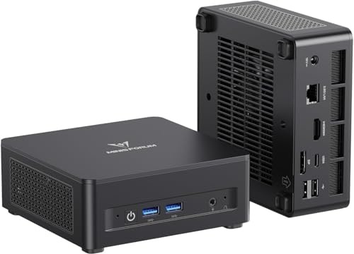 MINISFORUM UM690L Slim Mini PC, processore AMD Ryzen 9 6900HX 8 core fino a 4,9 GHz con AMD Radeon 680M, 32GB LPDDR5 (On Board, fino a 6400MT/s)/1TB SSD, HDMI/USB4/DP, USB 3.2 x 2, WiFi 6E, BT5.2