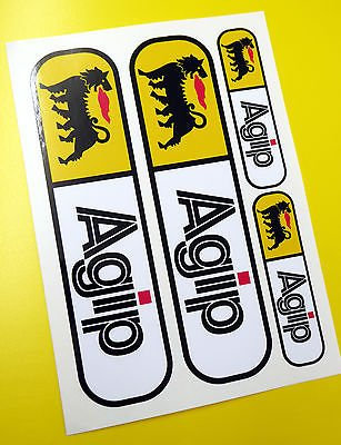 AGIP optik Motorrad Gabel Aufkleber Sticker Motorspoiler Verkleidung Werkzeugbox