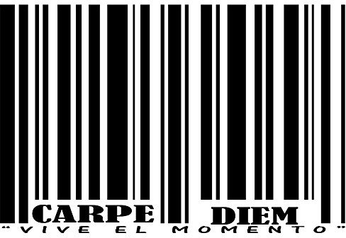 Vinyl-Zitat CARPE DIEM. Wandaufkleber aus Vinyl mit motivierenden Sprüchen für die Wand.
