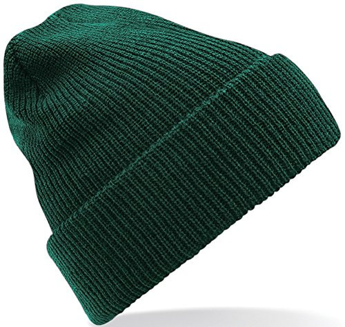 Beechfield Unisex Heritage Beanie Bottle, Flaschengrün, Einheitsgröße
