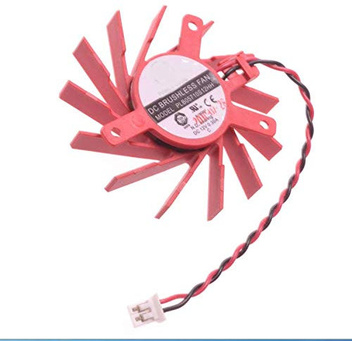 E-Meoly Ventilateur de carte graphique PLB05710S12HH DC 12 V 0,3 A pour ATI HD5550 HD5570 HD5670 V4800 Ventilateur sans balais 2 broches