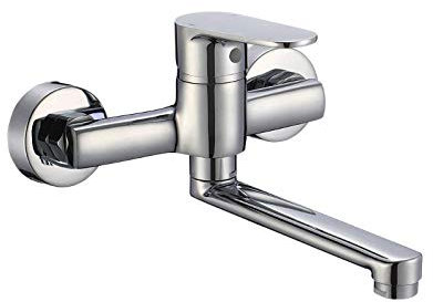 SUCSALE-INOX CHROM Wandarmatur-Einhandmischer Spültischtischarmatur Küchenarmatur Waschbecken Wasserhahn -KUCHINOX-: BKN_050D
