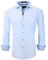 Alex Vando Mens Wrinkle Free Regular Fit Elastic Bamboo Button Down Dress Shirts, r.blue, L
