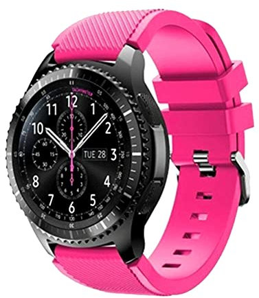 FunBand kompatibel mit Samsung Galaxy Watch 3 Armband 45mm, 22mm weiches Silikon Ersatzarmband ist für Galaxy Watch 3/Gear S3 Frontier/S3 Classic/Galaxy Watch 46mm/Huawei Watch GT2 Pro Smart Watch
