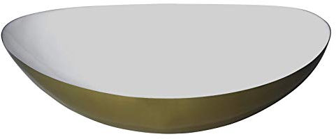 LaLe Living Schale - Glam - aus Eisen in Gold/Weiß, 23,5x7cm