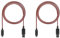 LIONCAST USB-C 2x Cable de carga con cubierta de tela para Nintendo Switch, Joy-Con Controlador y empuñadura de carga; 3 m de largo - Rojo y gris