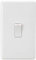 Knightsbridge CU8332N Curved Edge 45 A DP Switch with Neon, White