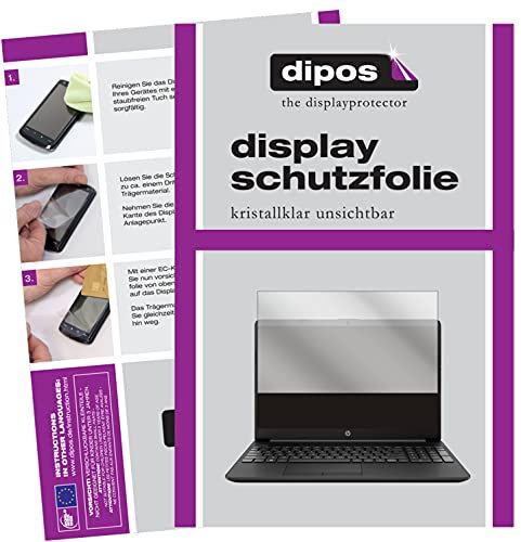 dipos I Protector de Pantalla Compatible con HP Notebook 15 Pulgada gw0542ng pelicula Protectora Claro
