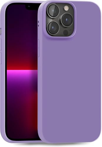 MyGadget Cover per iPhone 13 Pro Max - Custodia Protettiva in Silicone Morbido – Case TPU Flessibile - Protezione Antiurto & Antigraffio - Viola Scuro