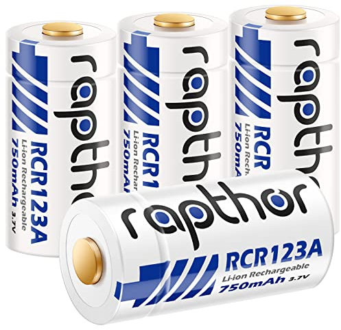 Rapthor 4er-Pack 750 mAh Wiederaufladbar Akku für Arlo Wireless Security Cameras VMC3030/VMK3200/VMS3330/3430/3530, intelligente Sensoren, Alarmsysteme und andere intelligente Geräte