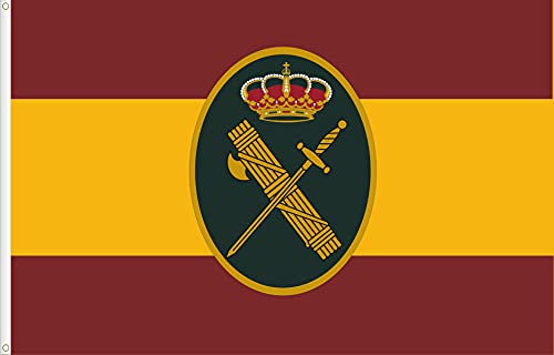 BANDERA DE ESPAÑA GUARDIA CIVIL. CALIDAD RASO DIGITAL. TAMAÑO GRANDE 150X90 CM