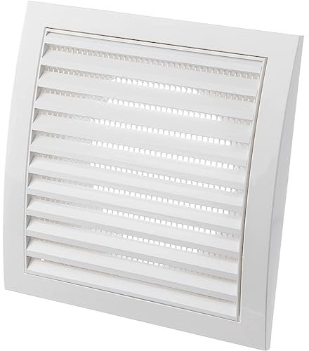 Ø 125mm Bianca Griglia di Ventilazione in Plastica - Griglie D'Aerazione con Rete Anti Insetti