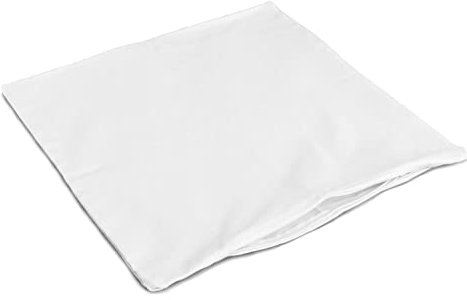 Köper Inlett 40x40cm, mit Reißverschluss. 100% Baumwolle weiß - zum selber Befüllen, z.B. Sofakissen - Leere Kissenhülle 40x40