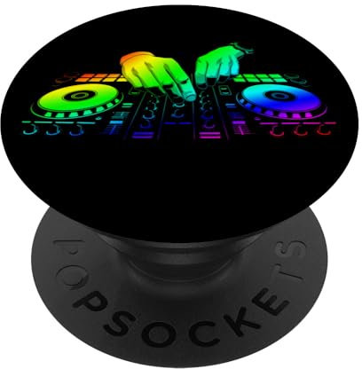 Disc Jockey Geschenk Mischpult Turntable DJ PopSockets mit austauschbarem PopGrip