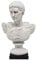 Büste Statue Design: Cesar Augusto (römischer Kaiser) - Reproduktion Büste, Skulptur aus Marmor und Harz - ca. 15 cm, 350 g. - Hergestellt in der Toskana, Design Made in Italy - Geschenkidee zu Hause