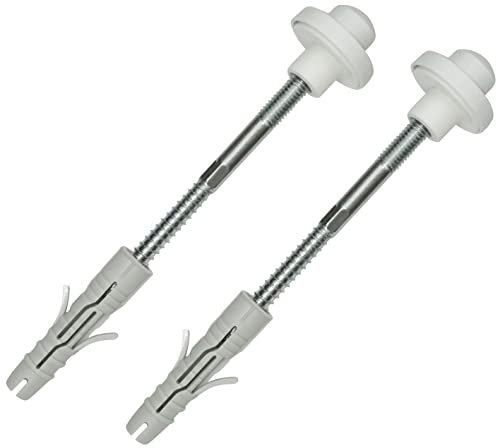 AERZETIX - C57782 - Kit de fixation murale pour lavabo suspendu sanitaire - goujons filetés M10x140 mm - cheville Ø14x70mm - jeu ensemble de montage pour vasque