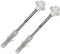 AERZETIX - C57782 - Kit di fissaggio a parete per lavabo sanitario sospeso - prigionieri filettati M10x140mm - tasselli Ø14x70mm - set di montaggio per lavabo