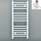 Myhomeware 500mm Wide White Electric Bathroom Heated Towel Rail Thermostatic Warmer Radiator Precise Control (500 x 800 mm (BTU: 1326))