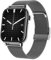 XWATCH Pro Elite S4, Montre connectée, Appels, SMS, Assistant Vocal, Sport et Santé, Homme, Femme, Enfant, Autonomie 7 Jours… (Noir Bracelet Milanais)