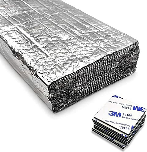ANTIHUMEDADES Aislante Térmico Reflexivo (Rollo 5m x 0,6m + 12 adhesivos doble cara). Práctico y fácil de colocar. Aislamiento de paredes, radiadores, portales, caravanas, camper