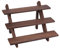 NBEADS 3-Tier Retail Ohrring Display Riser, Kaffeefarbe Ohrring Ringhalter Abnehmbarer Unbehandelter Holz Schmuckkarten Ausstellungsständer Für Den Einzelhandel Mit Nut für Kunsthandwerk Schmuck
