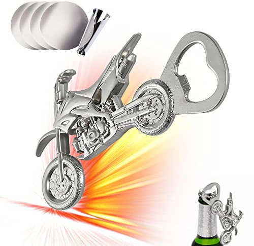 Cavatappi moto con 5 ripiani di versamento e drenaggio del vino cavatappi birra, cavatappi in metallo, cavatappi da moto vintage regali da uomo