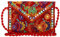 Craft Trade Rajasthani Mini Clutch-Taschen für Frauen Indisch Jaipuri-Kunst Clutch Handtasche für Damen Handbestickte Clutch Umhängetasche für Hochzeits Party und Geschenke - Rot