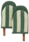 Folkulture Mini Oven Mitts Heat Resistant | (5.75 x9) Set of 2 Short Oven Mitts with Hanging Loop | 100% Cotton Oven Gloves | Kitchen Mittens, Small Silicone Oven Mits