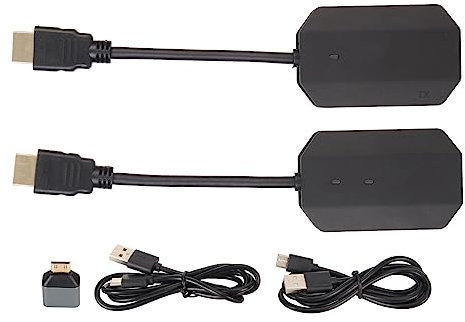 Kabelloser HDMI-Sender-Empfänger, 4K 5G WiFi Wireless Display Extender Kit, mit Screen Cast und Gleichem Bildschirm-Dual-Modus, für PC, Laptop, Telefon, TV
