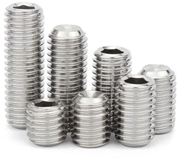 TULDYS M3 M4 M5 M6 M7 M8 Feingewinde Schwarz 12,9 Stahl Innensechskant Innensechskant Ringschneide Madenschraube Gewindestift(304 steel,25pcs M5x0.5x3)