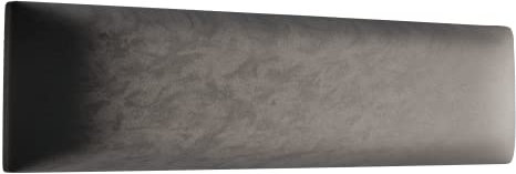 Muralo Samt Wandkissen Stoff Polsterpaneel Schlafzimmer Wohnzimmer Bett Wandpolster Bettkopfteil Lendekissen Modern Luxus Gepolstert Polster Paneel (Graphit, 100 cm x 20 cm)