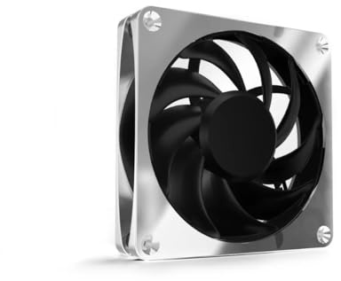 Apex Stealth Metal Power 120mm Lüfter 3000rpm (silber/schwarz) | 120x120x25mm Dimensions, 3000rpm High-Speed Performance, Metal Frame Construction