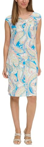 s.Oliver Ärmelloses Kleid mit All-Over-Print und Knoten-Detail
