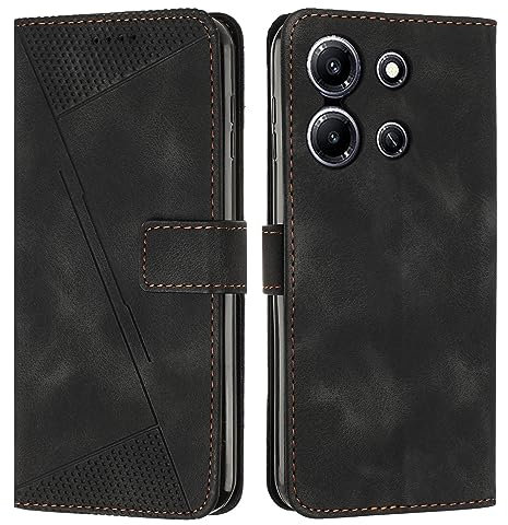 FERLAN Coque Compatible pour Infinix Hot Note 30i Housse Etui Portefeuille,Cuir Multifonction,Fermeture Magnétique à Clapet Anti-Choc (Noir)