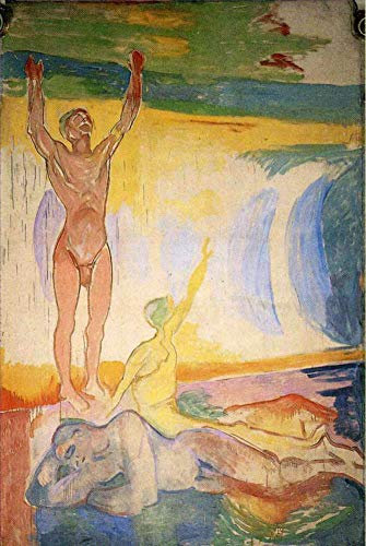 Ölgemälde handgefertigt €50-2000 von Lehrern der Art Academies, 17 berühmte Gemälde, erwachende Männer, Expressionismus, Akt Edvard Munch, Leinwandgemälde, Kunst –5
