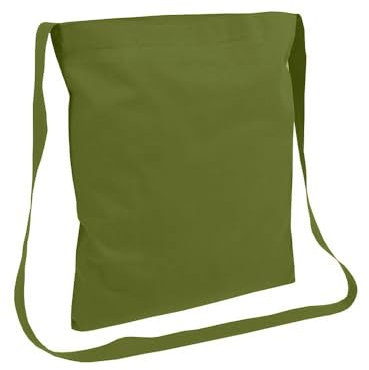 Artexia, Umhängetasche für Damen, Einkaufstasche aus Baumwolle, Stofftasche aus Canvas, grün