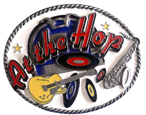 DRAGON DESIGNS TANSIDE LTD. At The Hop Rock n Roll Gürtelschnalle in Geschenkbox, mehrfarbig, Einheitsgröße