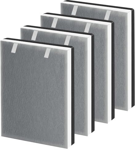APPLIANCEMATES Vital 100 Replacement Filter for LEVOIT Vital 100 Air Purifier, H13 True HEPA and High Efficiency Activated Carbon Filter, Part Vital 100-RF, 4 Pack