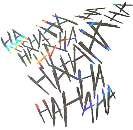 Acunny 2 Hahahahaha Auto Aufkleber Sticker Groß Schrift Hahaha Autoaufkleber Tuningaufkleber Hochleistungsfolie Grafik Schriftzug Hahaha Groß Aufkleber Sticker