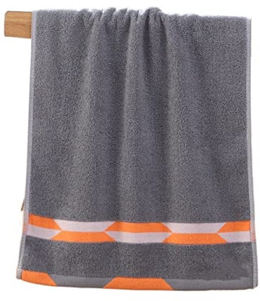 ISCBAFYX Serviettes de Bain en Coton Jacquard pour Adultes, pour la Plage, Le Soleil, la Natation, Un Gant de Toilette très Absorbant pour Hommes (B)