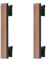 SANCHAKOU Möbelknöpfe Holz 2 Stück Chinesischen Stil Schwarz Nussbaum Massivholz Schrank Türgriff Holz Schrank Schublade Wein Schrank Griff 96Mm Schwarz Nussbaum