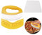 Premium Pizza Cutter Food Chopper-with Blade Stainless Steel,Novelty Pizza Cutter with Cover and Plastic Dough Scraper,Pizza Cutter,Safe on Dishwasher,Pizza Oven Accessories,Pizza Kit Tool Yellow