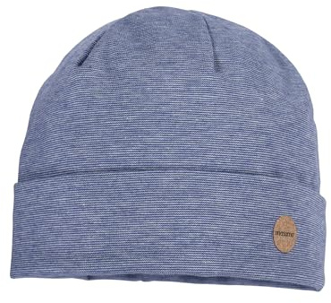 maximo GOTS Baby-Beanie, Umschlagrand Microringel, Jersey, UV 50
