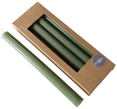 Stabkerze Classic 4-tlg., Paraffin, Grau, 25 cm, Ø 2,3 cm | 4 klassische Stabkerzen in Grau mit matter Oberfläche und ca. 9 Stunden Brenndauer je Kerze