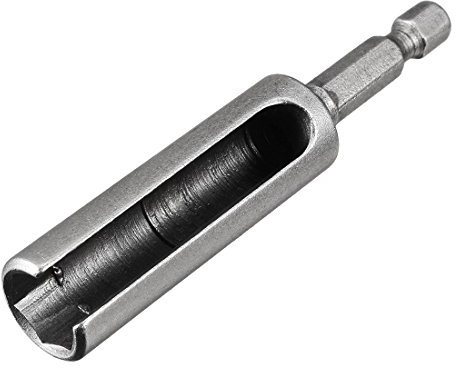 sourcing map 10mm Nut Driver, 1/4 Quick-Change Hex Shank Slotted Drill Bit Socket Wrench Tool, 3.15 Inch Length