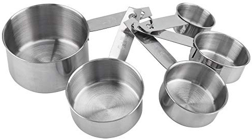 5 teile/satz messbecher löffel 5 verschiedene kapazität edelstahl anti rost messsatz für küche backen kochen