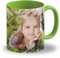 LOOXIS Personalisierte Tasse mit Foto & Text bedruckt, selbst gestalten – 325 ml, Keramik, versch. Farben, Panoramadruck möglich – Geschenkidee Männer, Frauen, Jahrestag, Muttertag – Grün