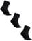DANISH ENDURANCE 3 Paar Bambus Business Socken, Bunte Sommersocken, Superweich & Atmungsaktiv, Anti-Blasen, Unisex für Herren & Damen, Schwarz 3 Paar, 43-47